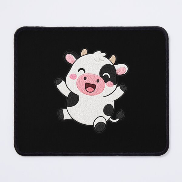 Item preview, Happy Cow Embroidery Patch | Cute Kawaii Cow Design designed and sold by ColorSplash123.