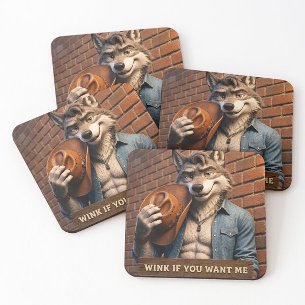 Item preview, Alpha Wolf Meme Wink If You want Me  designed and sold by ArtyLify.