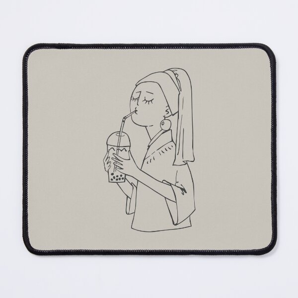 Item preview, Girl with a Pearl Earring and Bubble Tea designed and sold by SO-studio-art.