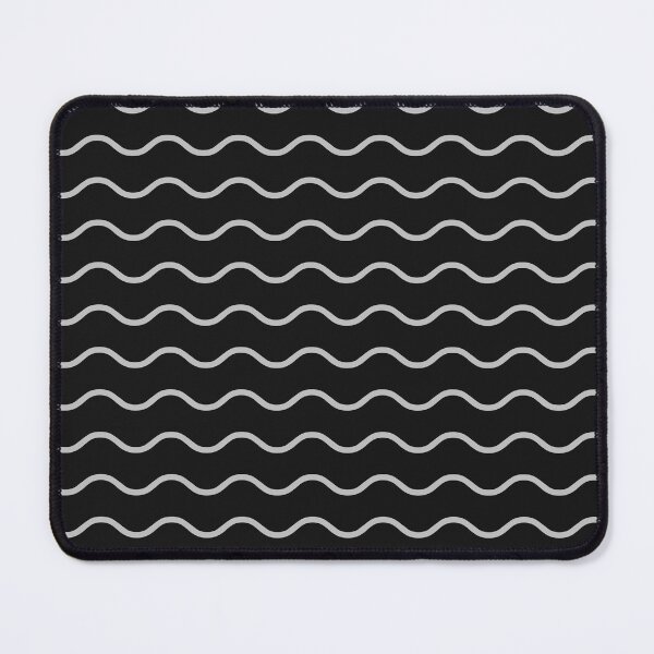 Item preview, Black And Silver Waves Pattern designed and sold by pattern-archive.