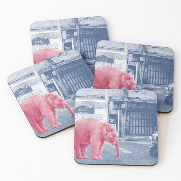 Item preview, The Pink Elephant - Bangkok designed and sold by OrdinaryWonder.
