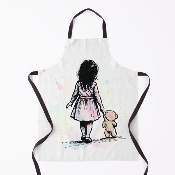 Item preview, Little Girl and Teddy Bear - Loneliness in the Dark Sketch designed and sold by myforestfog.