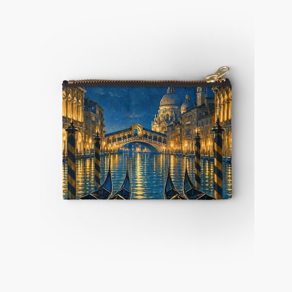 Item preview, Moonlit Venezia Canal Vintage Poster designed and sold by Koalangel.