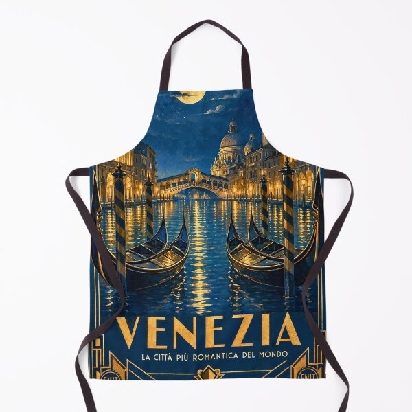 Artikelvorschau, Vintage-Poster des mondbeschienenen Kanals von Venedig entworfen und verkauft von Koalangel.