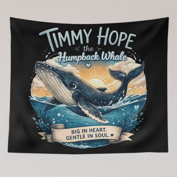 Item preview, Timmy Hope The Humpback Whale Big In Heart Gentle In Soul Ocean Art designed and sold by Capisedo.