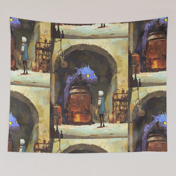 Item preview, The Alchemist's Blue Guardian - Clunky Steampunk designed and sold by bapupa.