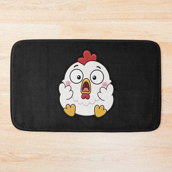 Item preview, Shocked Chicken Embroidery Patch | Cute Kawaii Chicken Design designed and sold by ColorSplash123.