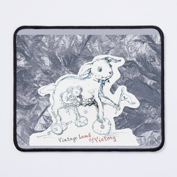 Item preview, Vintage Lamb Of Victory (Original Ink Drawing by ACCI) designed and sold by VanyssaGraphics.