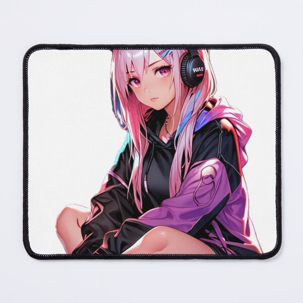 Item preview, Cyber Headphones Anime Girl | Kawaii Gamer Waifu designed and sold by AnimDream .