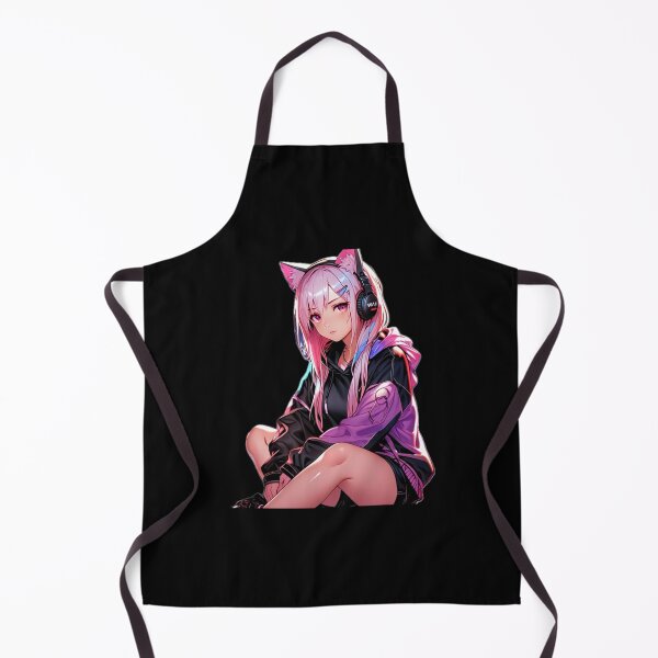 Item preview, Cyber Headphones Anime Girl | Kawaii Gamer Waifu designed and sold by AnimDream .