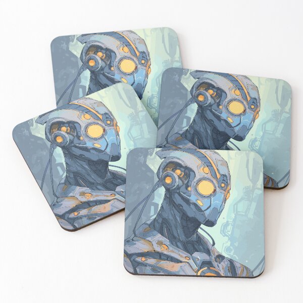 Item preview, The Gilded Sentinel - Futuristic Android designed and sold by bapupa.