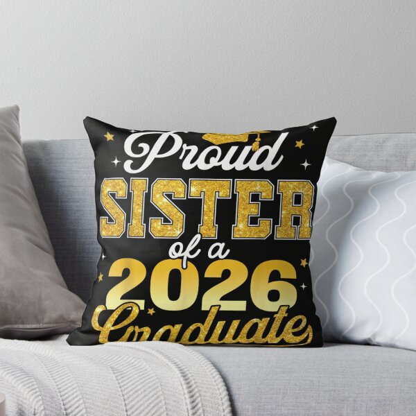 Item preview, Proud Sister of a Class of 2026 Graduate Senior Gold Glitter Graduation designed and sold by StanaLuis.