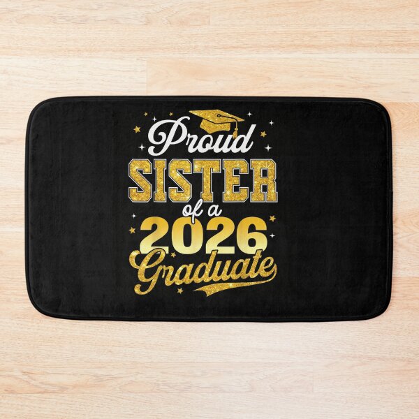 Item preview, Proud Sister of a Class of 2026 Graduate Senior Gold Glitter Graduation designed and sold by StanaLuis.