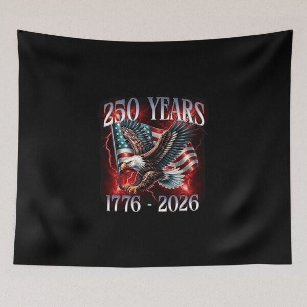Item preview, Eagle and Flag 250 Years 1776-2026 250th Birthday designed and sold by trendnest_shop.