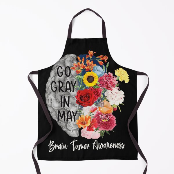 Item preview, Go Gray in May Brain Tumor Awareness Floral Brain Butterfly Support Gift designed and sold by StanaLuis.
