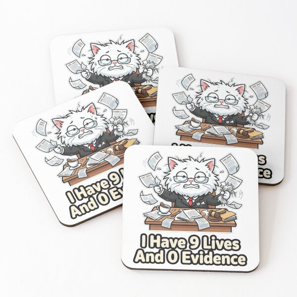Item preview, I Have 9 Lives And 0 Evidence - Chaotic Cat Attorney designed and sold by Wennity.