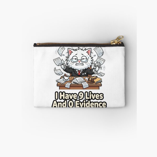 Item preview, I Have 9 Lives And 0 Evidence - Chaotic Cat Attorney designed and sold by Wennity.