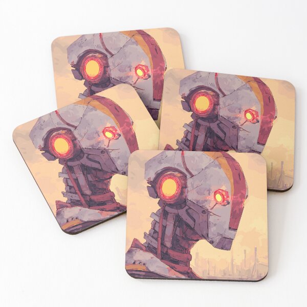 Item preview, Sunset Over the Scrapyard - Futuristic Android designed and sold by bapupa.