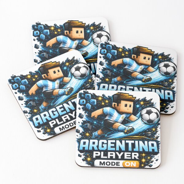 Item preview, Argentina Player Mode ON – Gaming Soccer Fan Graphic Tee designed and sold by Ermicioi.