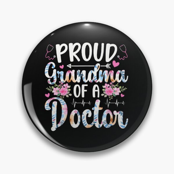 Item preview, Proud Grandma of a Doctor Floral Stethoscope Medical Graduation Grandmother Gift Idea designed and sold by StanaLuis.