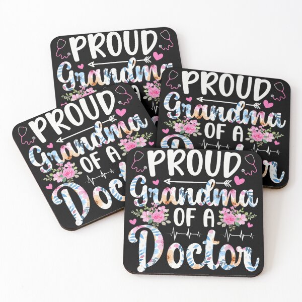 Item preview, Proud Grandma of a Doctor Floral Stethoscope Medical Graduation Grandmother Gift Idea designed and sold by StanaLuis.