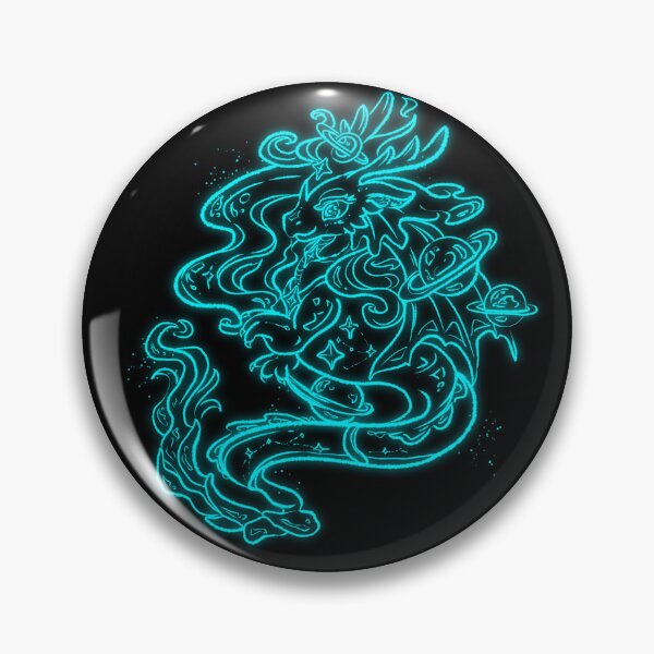 Item preview, Cosmic Merdragon Cyan Fantasy Lineart designed and sold by Asha-Art.