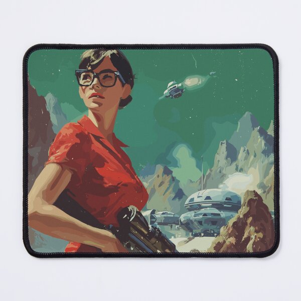 Item preview, Sentinel of the Emerald Moon - Pulp Sci-Fi designed and sold by bapupa.