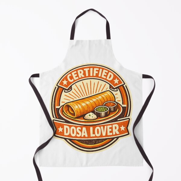 Item preview, Certified Dosa Lover – Vintage South Indian Food Badge Design | Dosa Fan Gift designed and sold by Globalcitytees.
