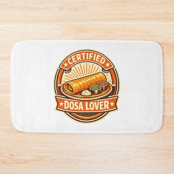 Item preview, Certified Dosa Lover – Vintage South Indian Food Badge Design | Dosa Fan Gift designed and sold by Globalcitytees.
