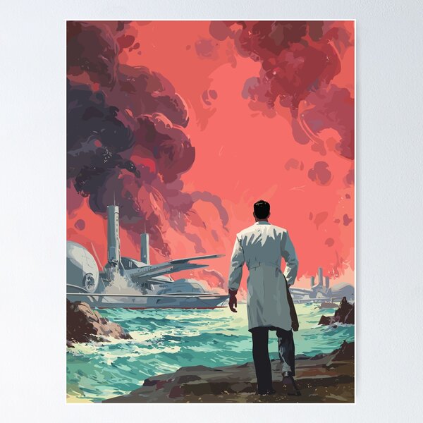 Item preview, The Burning Shores of Venus - Pulp Sci-Fi designed and sold by bapupa.