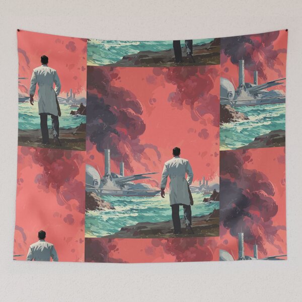Item preview, The Burning Shores of Venus - Pulp Sci-Fi designed and sold by bapupa.