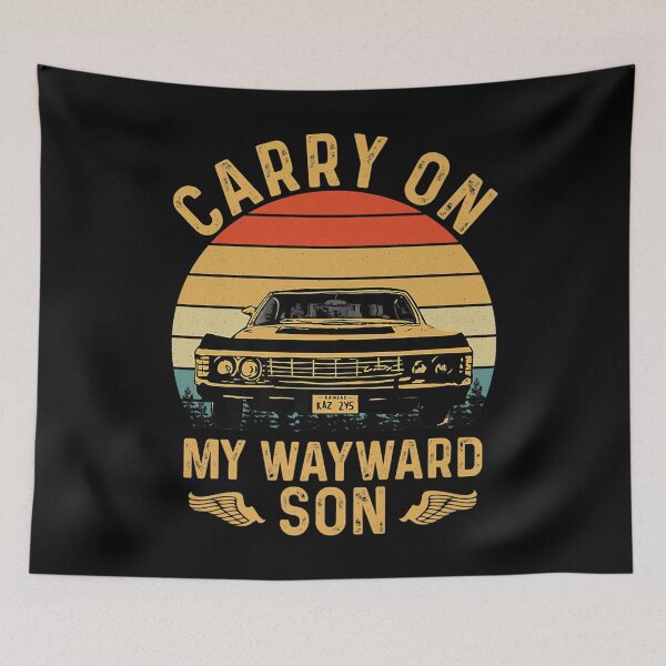Item preview, Vintage Carry On My Wayward Son Supernatural designed and sold by EdificaturasArt.