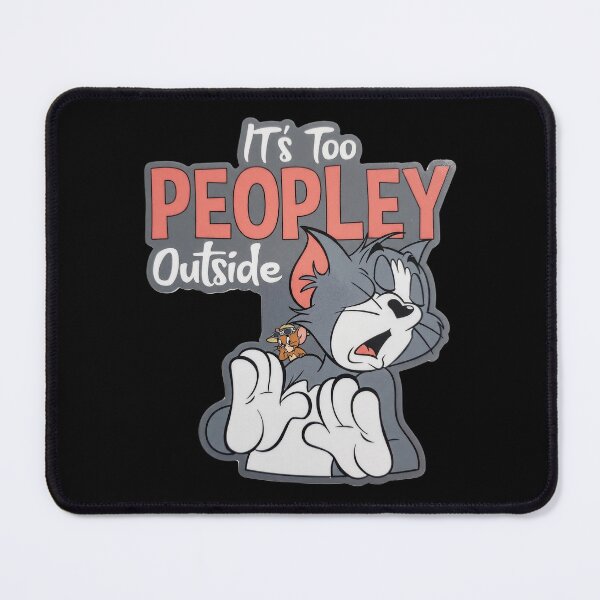 Item preview, It's Too Peopley Outside - Funny Introvert Cat designed and sold by CrystalMineArts.