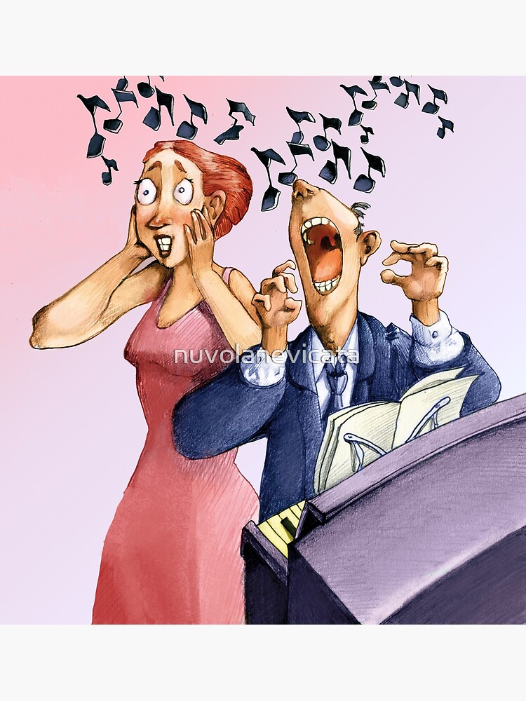 Impression photo « tolérer mal un dessin au crayon humour choquant ...