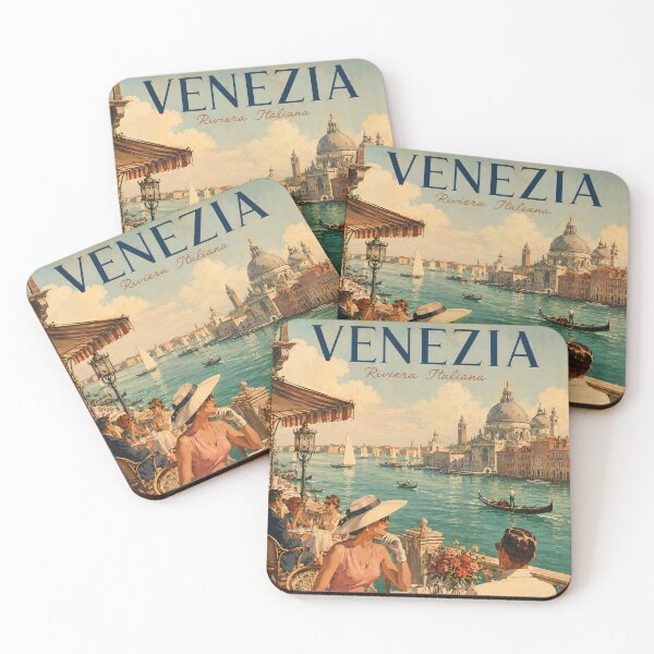 Item preview, Vintage Venice Canal Terrace Poster designed and sold by Koalangel.