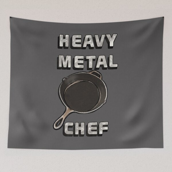 Item preview, Heavy Metal Chef Cast Iron Cooking - Vintage Kitchen Culinary Music designed and sold by Artonmytee.