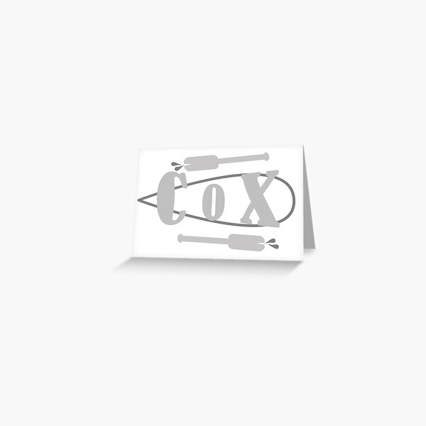 Cox Board Oars Greeting Card