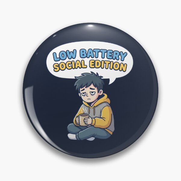 Artikelvorschau, Battery Social Edition – Cartoon über einen müden Introvertierten entworfen und verkauft von ChaosNest.