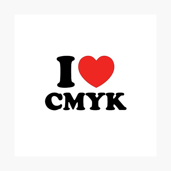 Item preview, I Love CMYK designed and sold by shitpostee.