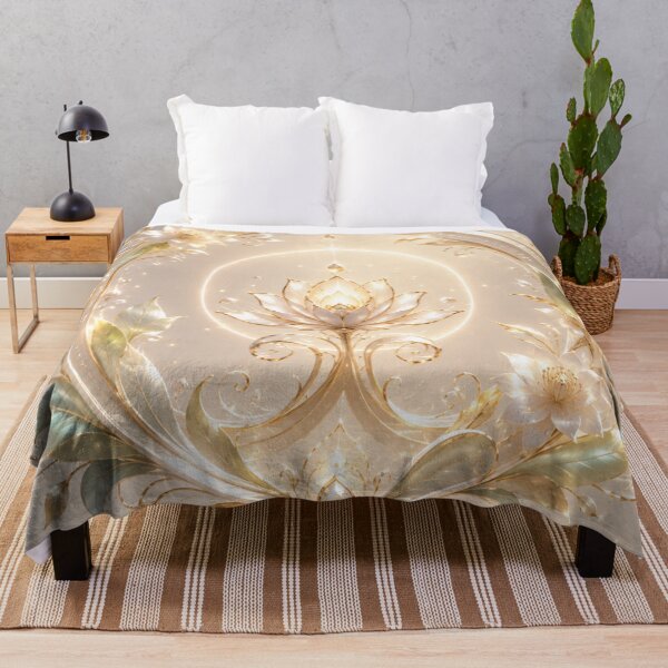Item preview, Ethereal Floral Circle Light Design | Luxury Leaf & Flower Fantasy Art designed and sold by Sticleg.