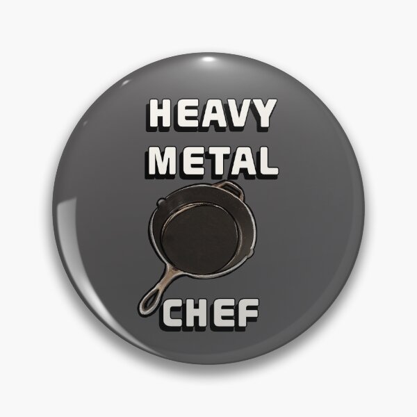 Item preview, Heavy Metal Chef Cast Iron Cooking - Vintage Kitchen Culinary Music Lover designed and sold by Artonmytee.