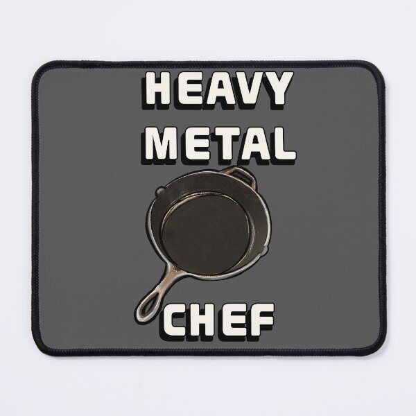 Item preview, Heavy Metal Chef Cast Iron Cooking - Vintage Kitchen Culinary Music Lover designed and sold by Artonmytee.