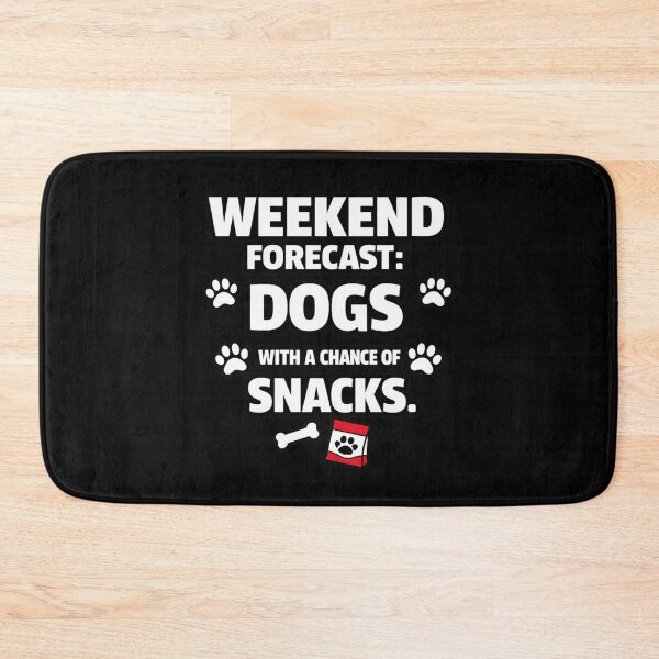 Item preview, Weekend Forecast: Dogs With a Chance of Snacks – Funny Dog Lover T‑Shirt designed and sold by Timeless Junction.