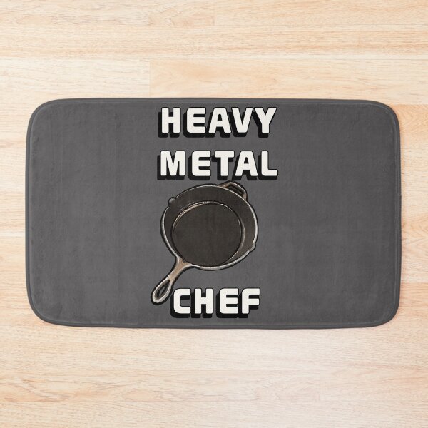 Item preview, Heavy Metal Chef Cast Iron Cooking - Vintage Kitchen Culinary Music Lover designed and sold by Artonmytee.
