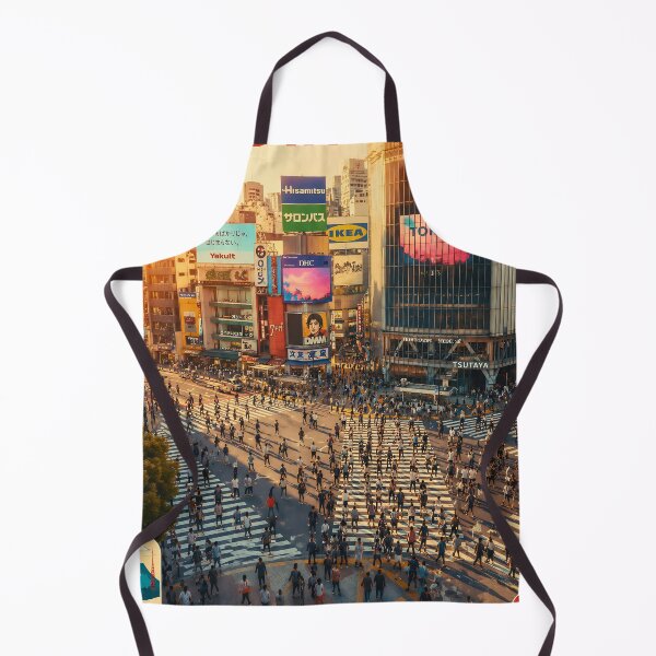 Aperçu de l'œuvre Affiche vintage du carrefour de Shibuya à Tokyo créée et vendue par Koalangel.