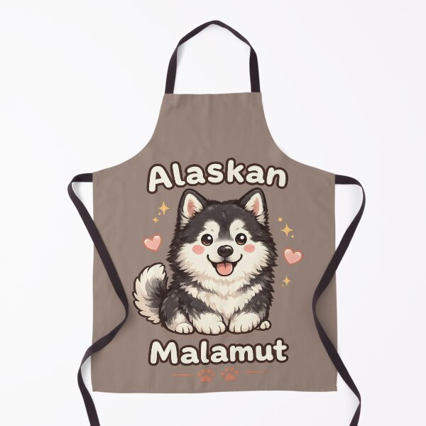 Item preview, Cute Alaskan Malamute Kawaii Puppy | Fluffy Dog Cartoon Art designed and sold by blankTeeShirt.