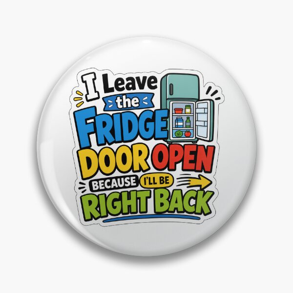 Item preview, Fridge Door Open Marriage and Roommate Humor designed and sold by RedCircleArt.