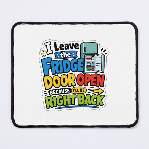 Item preview, Fridge Door Open Marriage and Roommate Humor designed and sold by RedCircleArt.