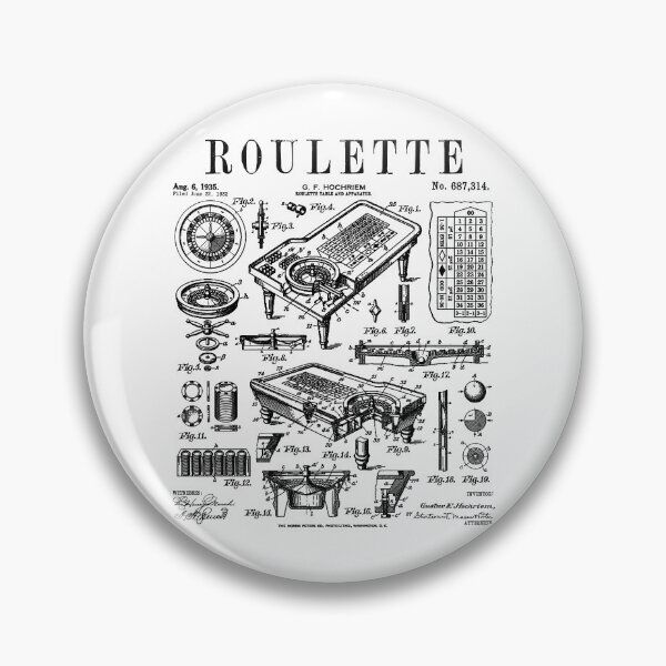 Item preview, Roulette Table Lucky Gambler Casino Gambling Vintage Patent designed and sold by GrandeDuc.