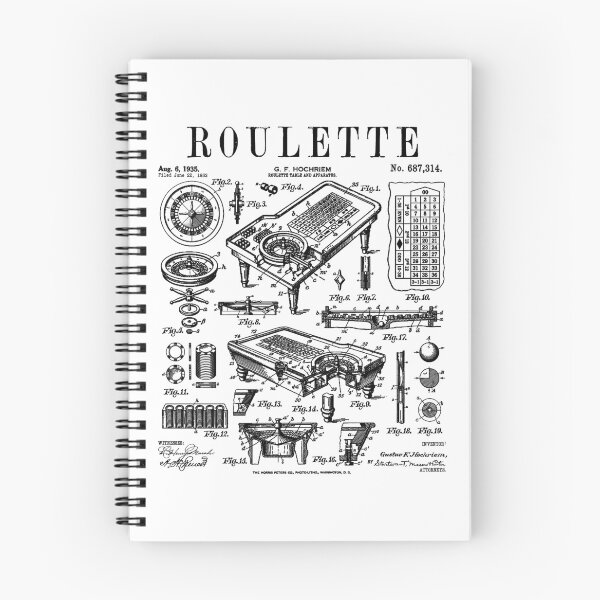 Item preview, Roulette Table Lucky Gambler Casino Gambling Vintage Patent designed and sold by GrandeDuc.